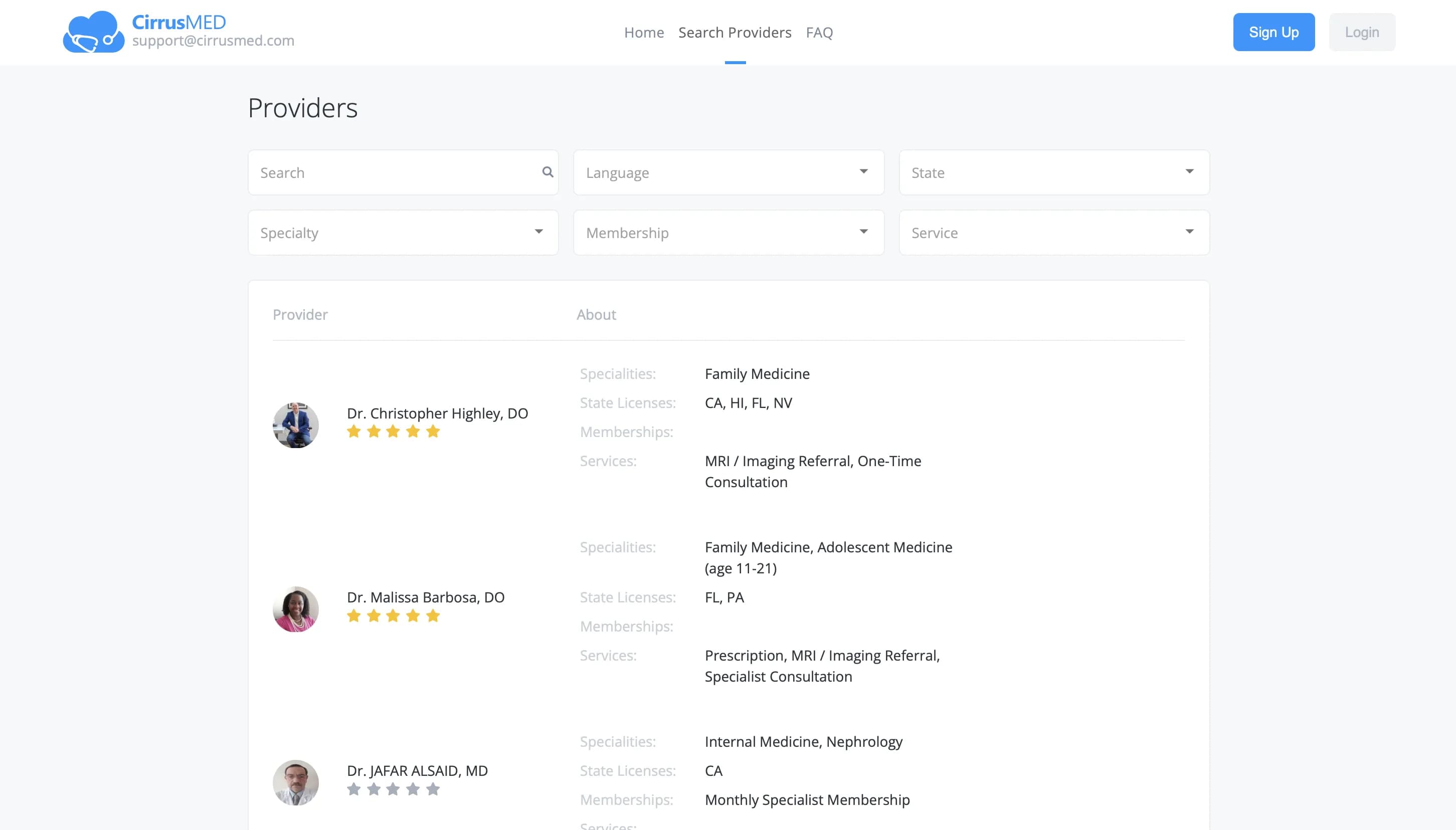 Разработка платформы для записи и поиска мед. работников по-назначению